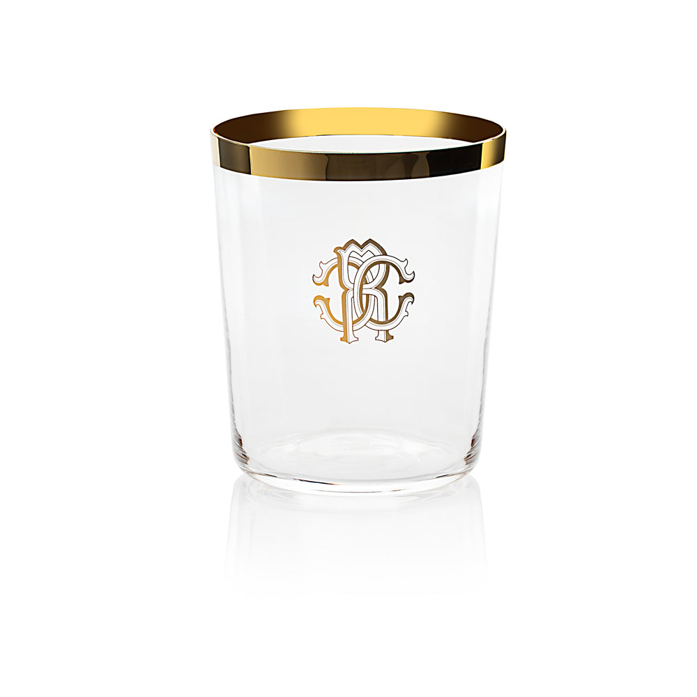RCHCNMG0001 NEW MONOGRAM GOLD Old Fashion Glass