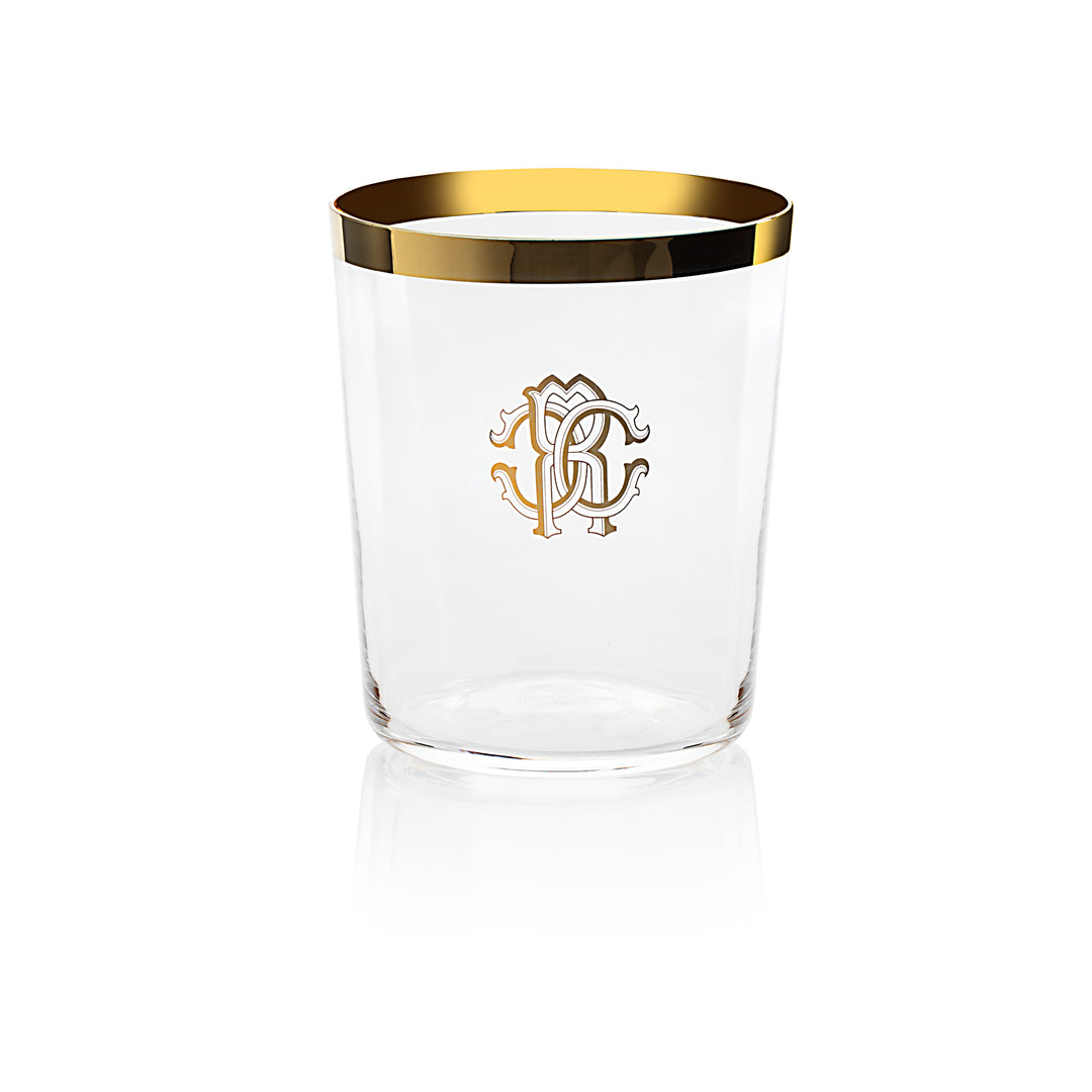 RCHCNMG0001 NEW MONOGRAM GOLD Old Fashion Glass