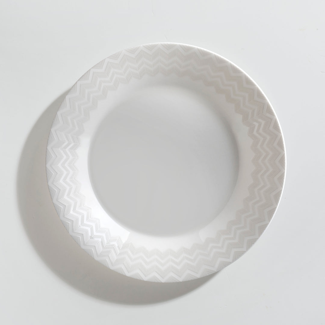 Zig Zag White Soup Plate – Piatto Fondo